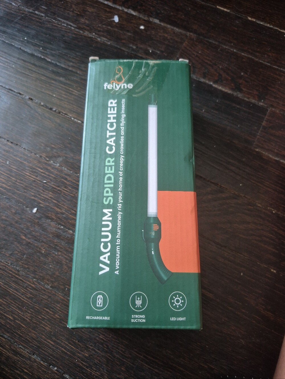 Rechargeable Bug & Spider Catcher Vacuum, Strong Suction, Long Reach, Handhel...